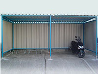 Arba - Clad Motorcycle Shelter